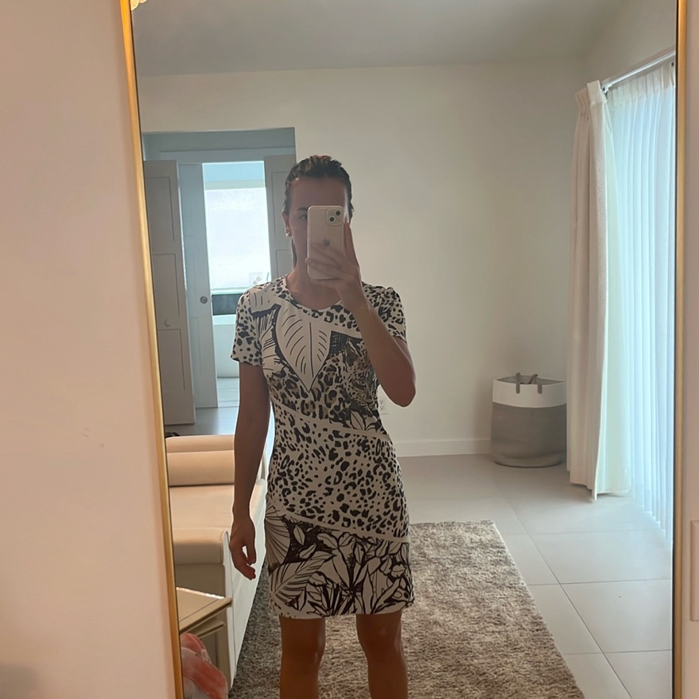 Desigual short dress - animal print